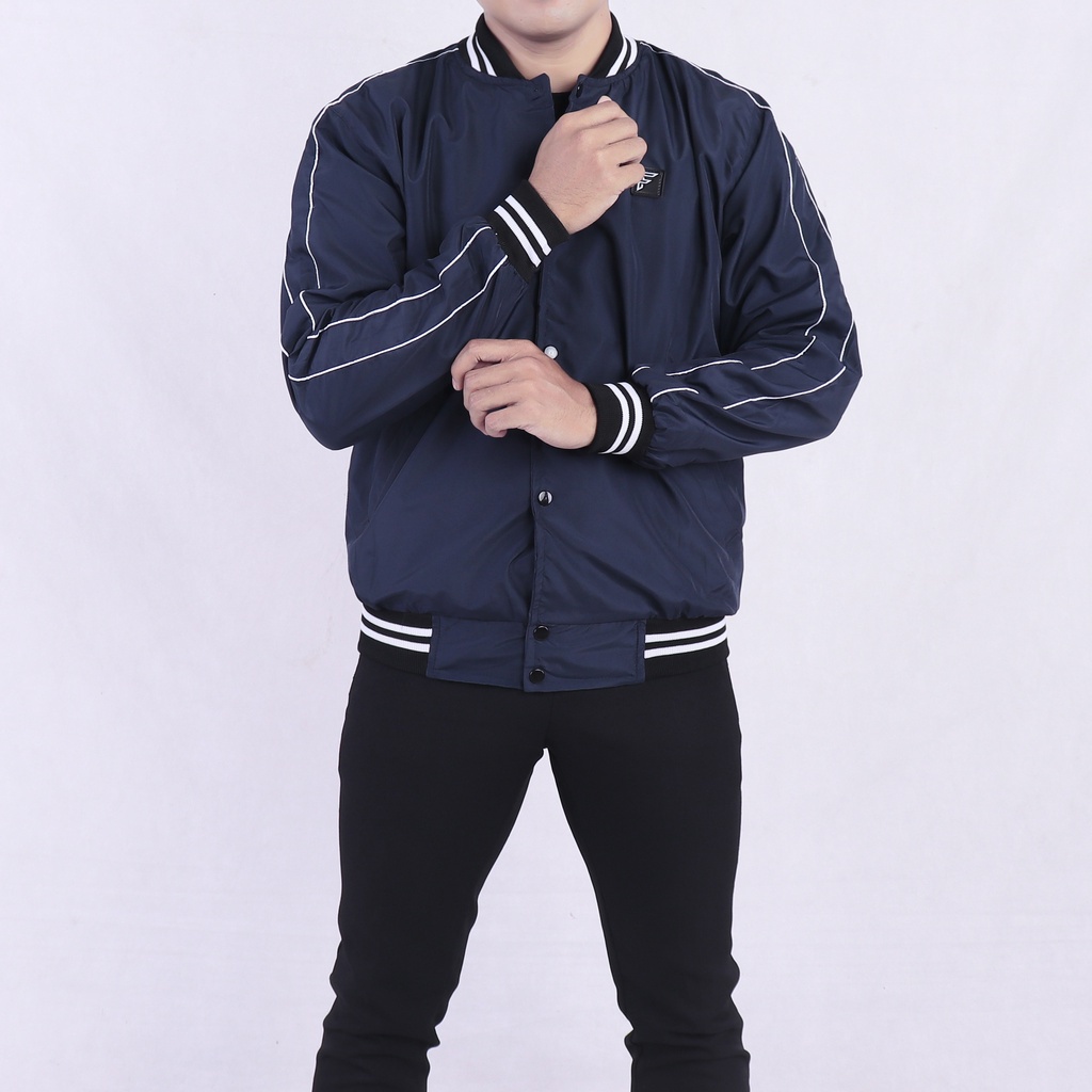 System A Jaket Baseball Varsity Jacket Base Ball Unisex Korean Style Remaja M L XL best seller