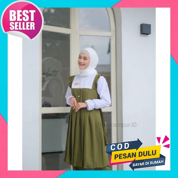 One Set Oversize Lanicha / Set Kaos Original Lanicha / Setelan Kaos Wanita Terbaru Setelan Tunik Wan