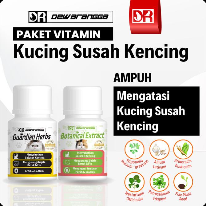 Paket Vitamin Obat Kucing Susah Kencing Dewarangga