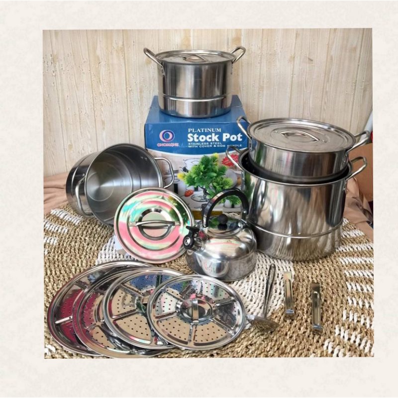 STOCK POT / PANCI STEAMER SET 5in1 ONOKABE ONOMANE