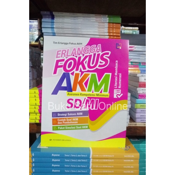 AKM Bestseller 2021 Fokus Erlangga Berkualitas SD/MI Dijual