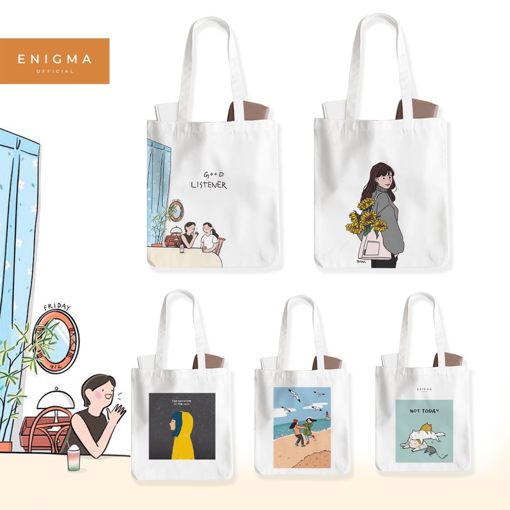 SALE TOTEBAG KANVAS ORIGINAL ENIGMA TOTEBAG KANVAS COLLECTION 16