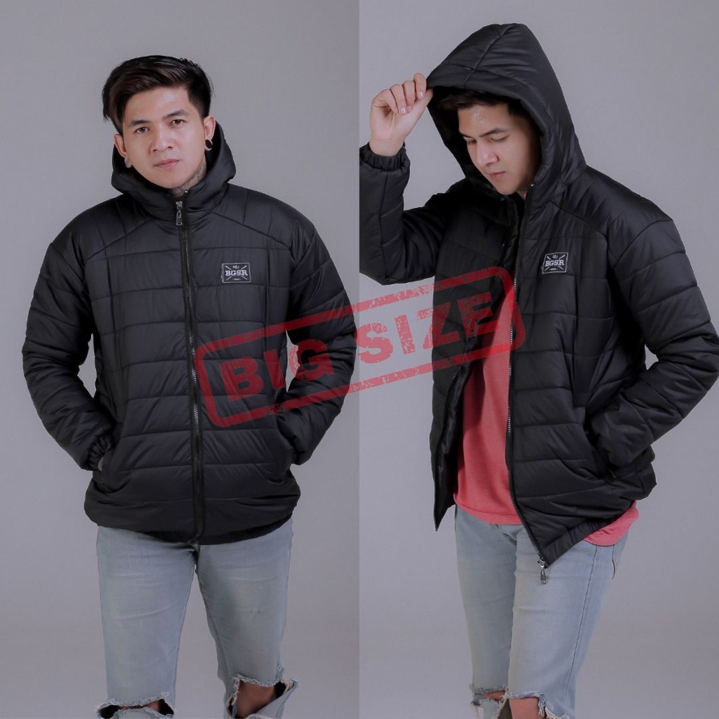 Jual Jaket Puffer XL XXL XXXL- JAKET PRIA JUMBO -Jaket Puffer Parasut ...