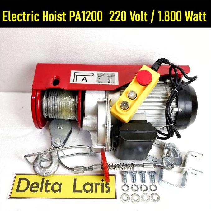Electric Wire Rope Hoist Crane PA1200 Winch Derek Takel Katrol