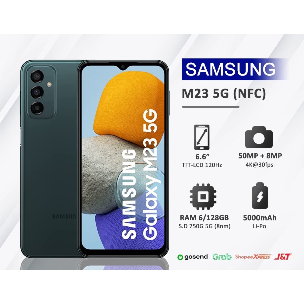 Samsung M23 5G RAM 6/128GB New Garansi Resmi Samsung Galaxy