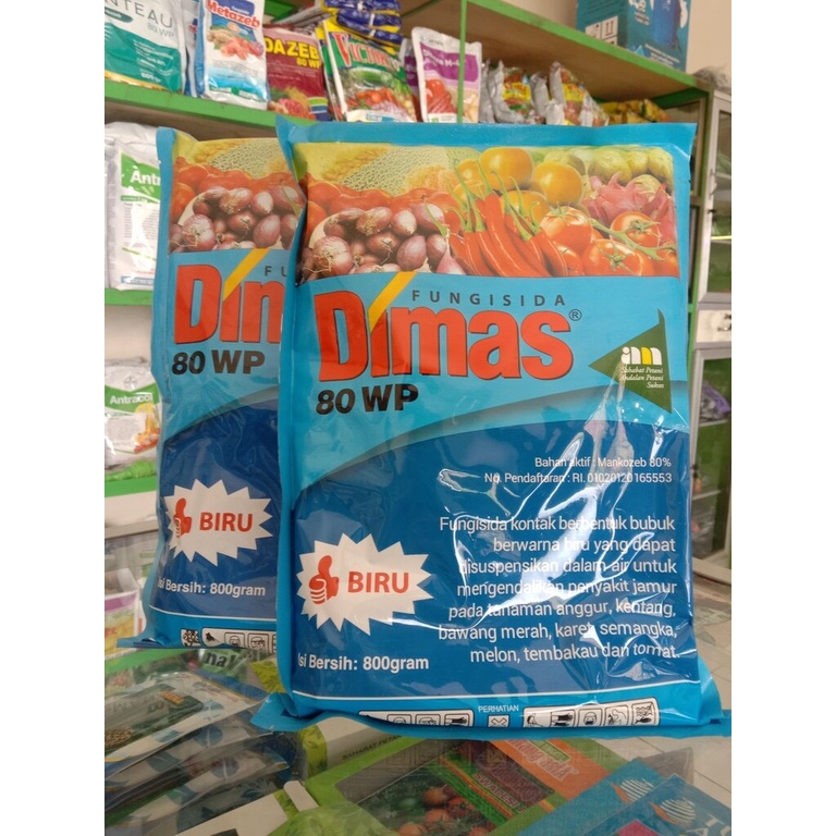 FUNGISIDA - DIMAS 80WP BIRU - 400 GRAM - 800 GRAM - AGRO MULIA mancozeb biru