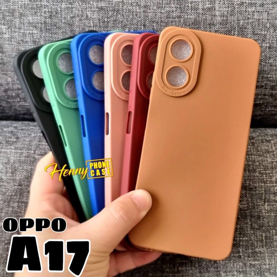 OPPO A17 A17K A77S A57 2022 A5S A7 A12 F9 CASE PRO CAMERA SILIKON KARET COLOUR SOFTCASE CASING WARNA PROTECT CAMERA COVER PELINDUNG KAMERA OPPO A5S OPPO A7 OPPO A12 OPPO F9