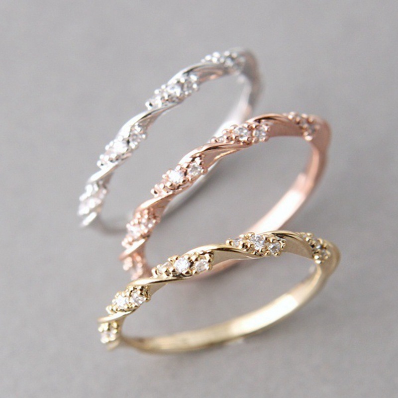 Ins Tide Adjustable Alloy Rings Untuk Wanita Temperamen Sederhana Pertunangan Pernikahan Rings Fashion Jewelry