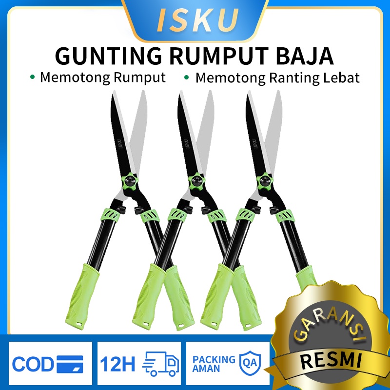 ISKU Gunting Rumput Besar Super Tajam 65 Baja Mangan 530mm