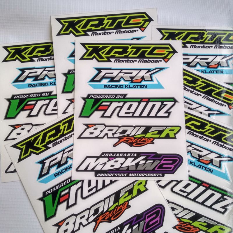 stiker pack Bengkel Racing Team #1