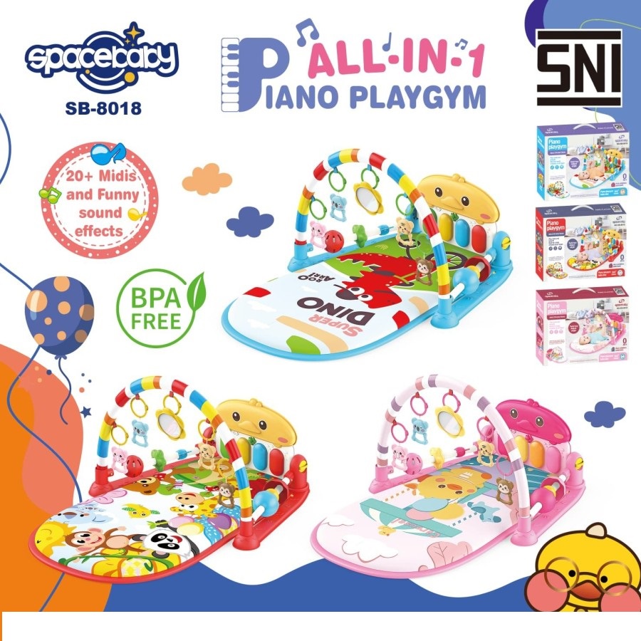 Piano Playgym Spacebaby SB 8017 /SB 8018 / Playgym Bayi / Playmat Bayi