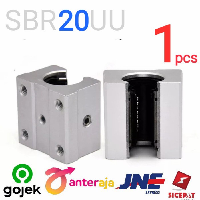 SBR20UU SBR20 SBR 20 UU LINEAR GUIDE BEARING BLOCK SLIDING CNC RAIL