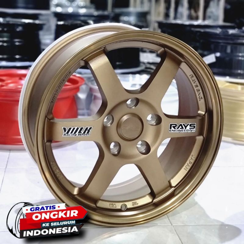 Velg Te37 Ring 16 Mobil Innova Xpander Terios Ertiga Ring 16  Rays Bronze