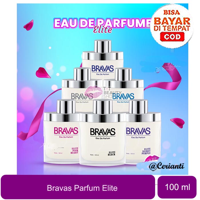 [PARFUM TAHAN LAMA | PRIA &amp; WANITA | 100ML | BPOM] BRAVAS Eau De Parfum ELITE 100ML - HALAL Perfume Spray Besar Pria Wanita -