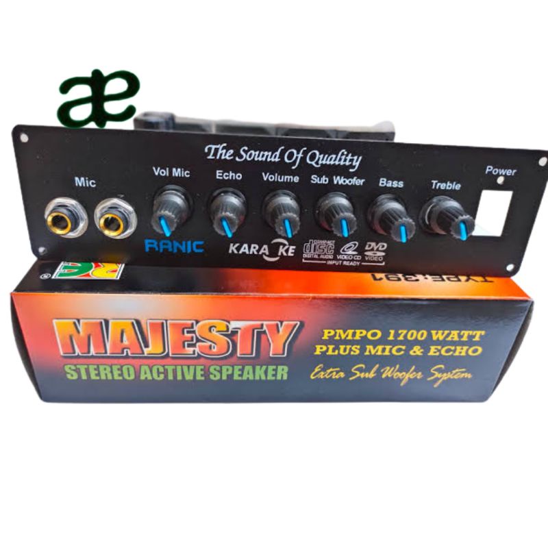 Kit aktif speaker echo subwoofer majesty 2sa1216 2sc2922