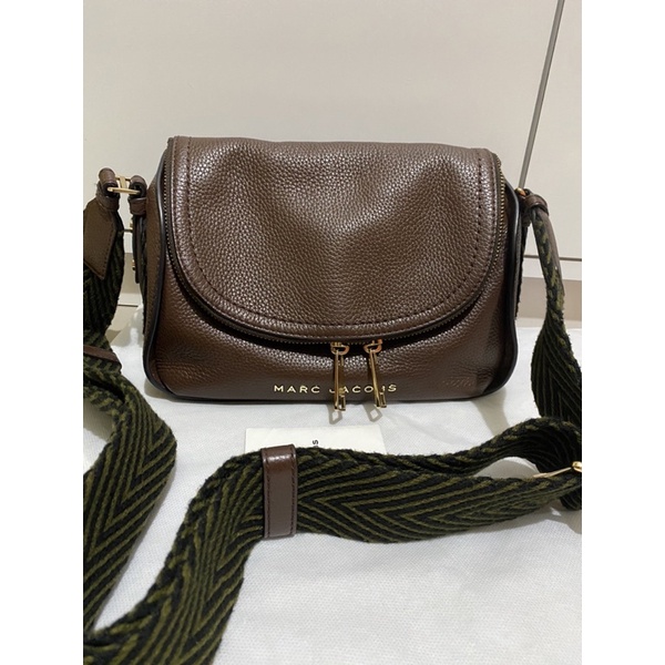 preloved marc jacobs MJ Mini Groove Bruchiato/ dark brown Strap Webbing