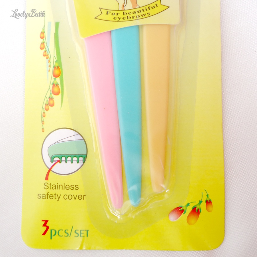 Pencukur Alis Wanita 1 Set isi 3 Pisau Cukur Alis Eyebrow Razor - Lovelybutik