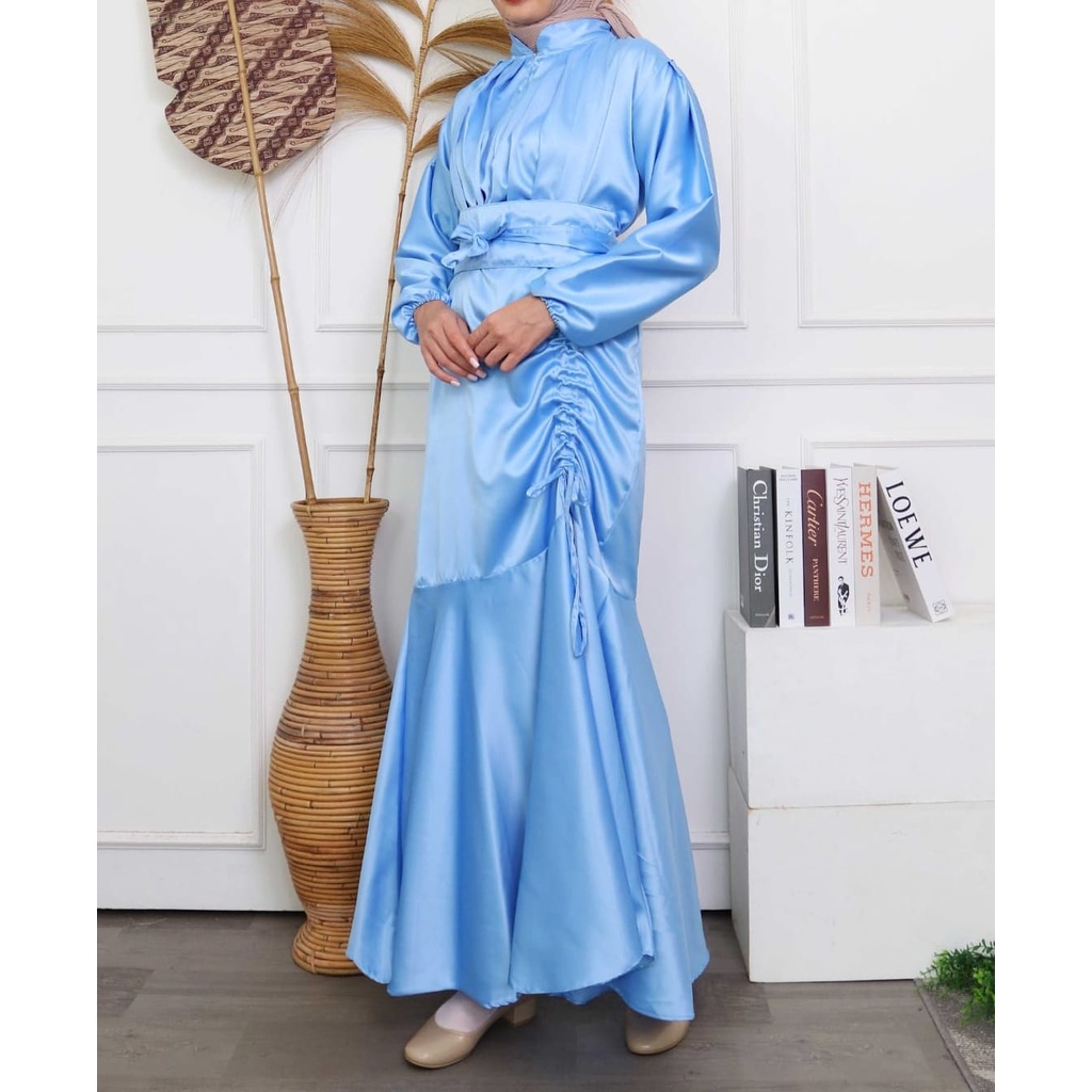PCS MAXY VANYA SLIK MS FASHION PAKAIAN WANITA GAMIS DRESS MAXI BUSUI BAHAN VELVET