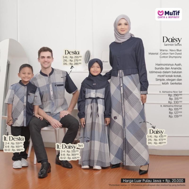 Baju Koko Atasan Pria Sarimbit Desta Mutif