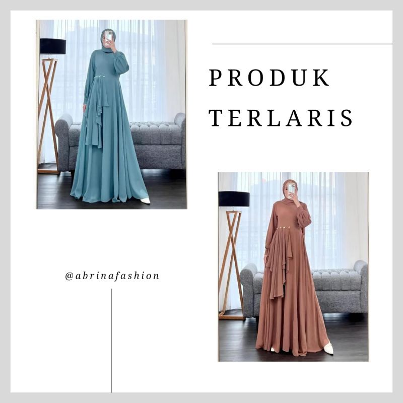 Zoya Maxy Dress Muslimah Gamis Kondangan Pesta Wanita Terbaru 2023 | Gamis Wanita Viral Tiktok 2023 