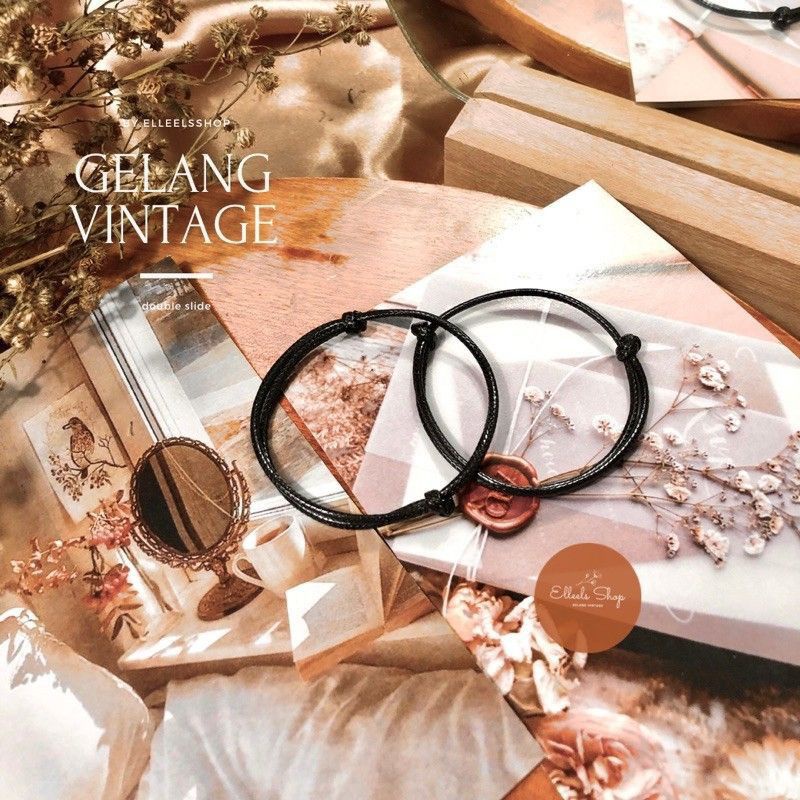 GELANG KOREA POLOS/GELANG SATIN POLOS/GELANG HITAM