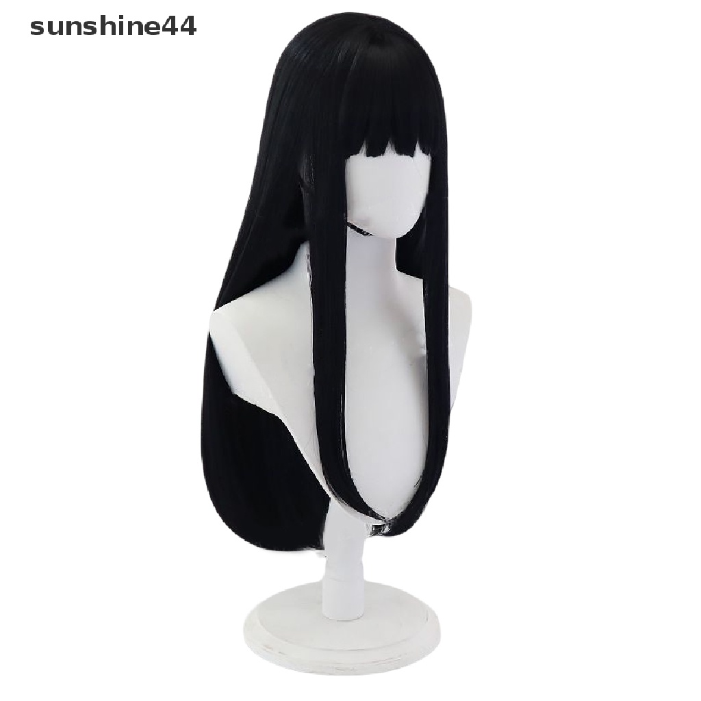 Sunshine Anime Lycoris Recoil Takina Inoue Cosplay Wig Hitam Panjang Wig Cosplay Anime Wig.