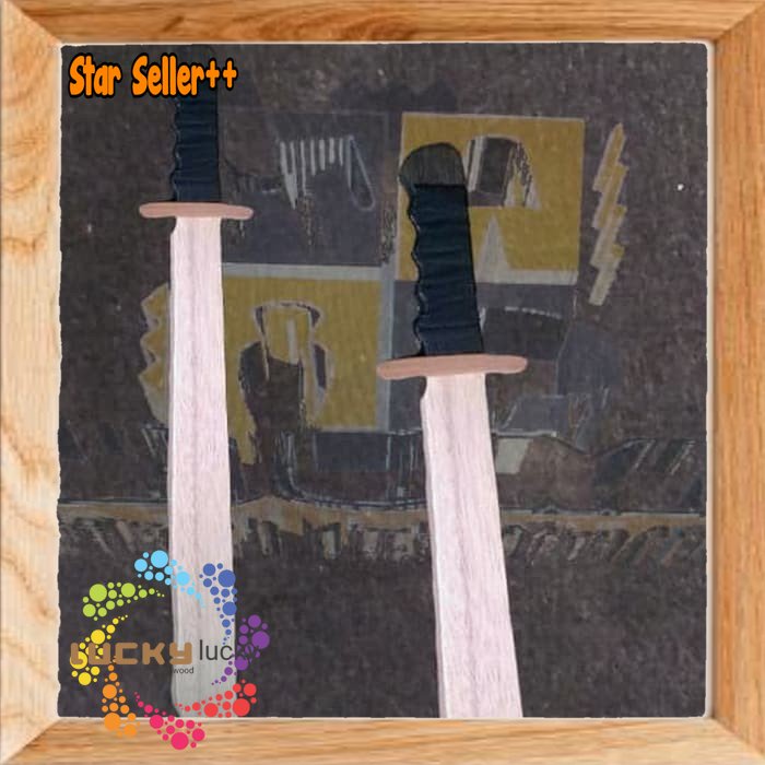 mainan pedang kayu ( wooden sword type golok )