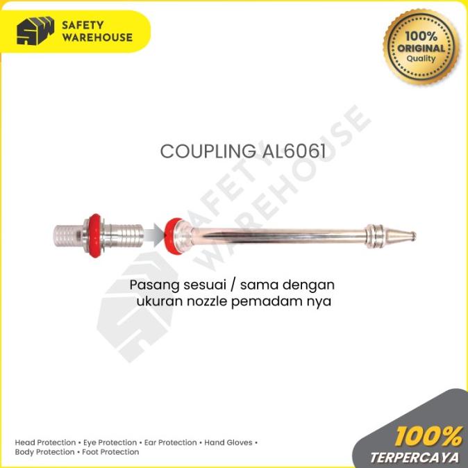 Coupling Nozzle Aluminium 2.5 Inch Machino Kopling Selang Pemadam