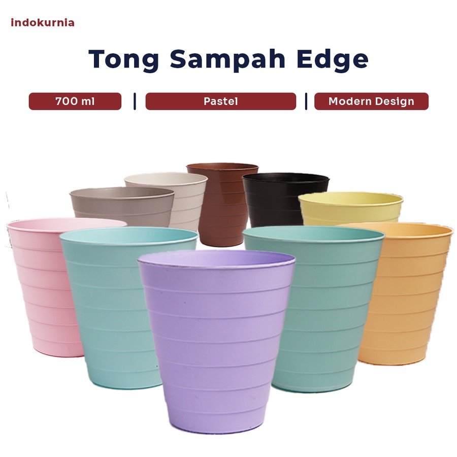 IK - KERANJANG SAMPAH EDGE PASTEL FNISS TEMPAT SAMPAH MINI TERMURAH