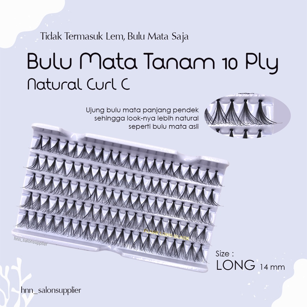 Bulu Mata Tanam Flare 10ply Natural Eyelash Extension