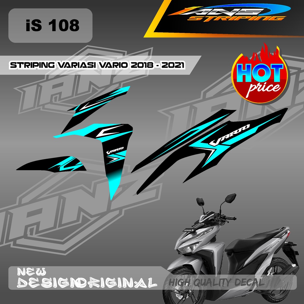 TERBARU DECAL STRIPING VARIO Led Vario 150 MOTIF GRAFIK RACING BAHAN HOLOGRAM / NON HOLOGRAM IS108