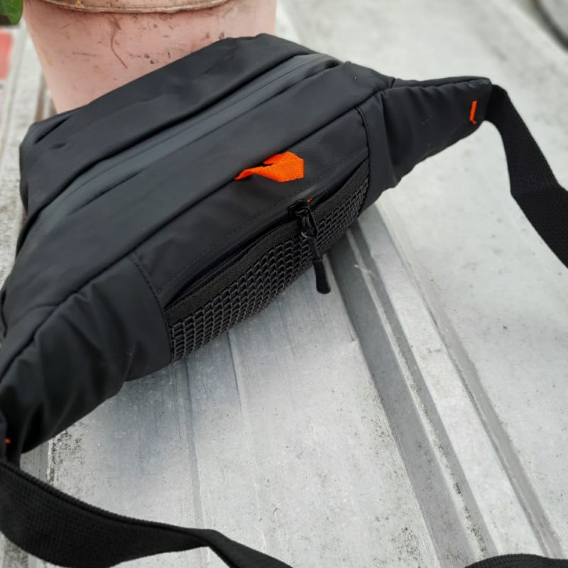 Tas Waistbag pria anti air Original # Tas selempang murah Hacker