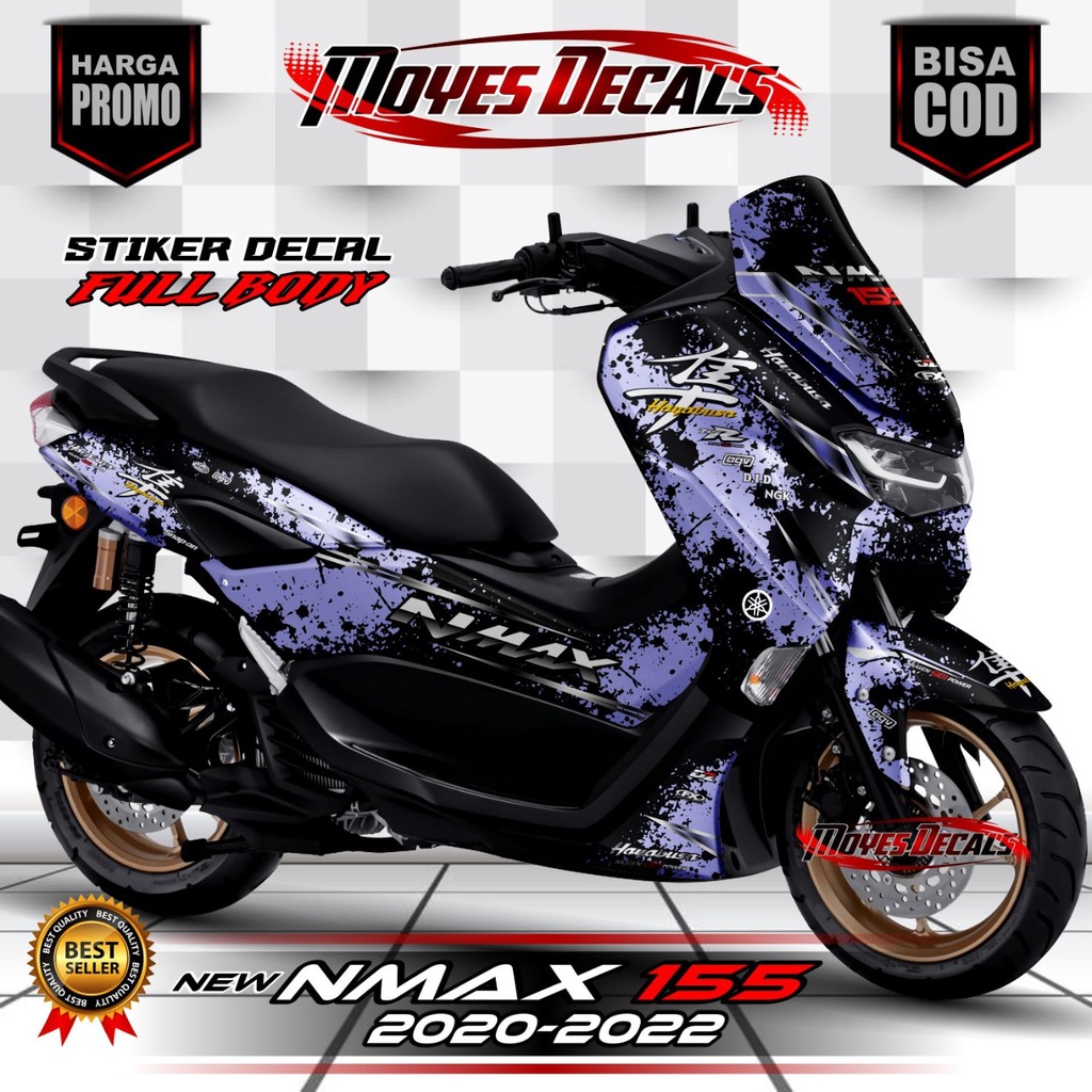 decal nmax 2022 new fullbody decal nmax new full body - hayabusa motif