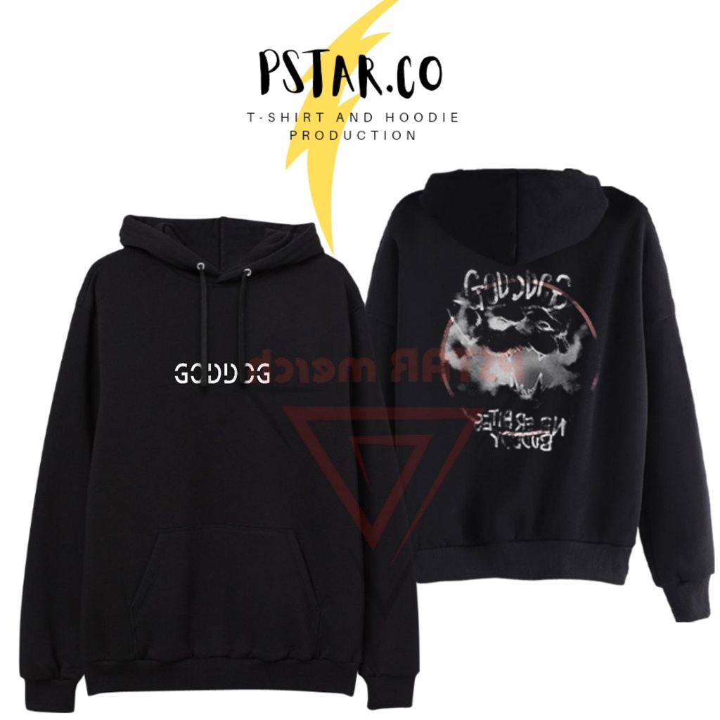 Jaket Hoodie Goddog Yohan Full Cotton Unisex