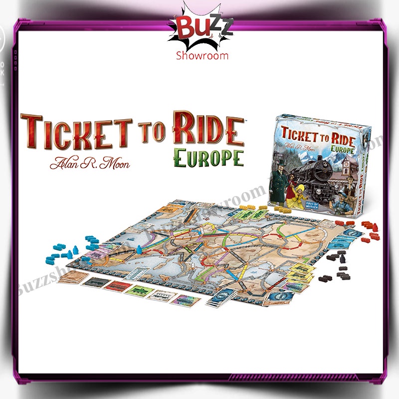 Ticket To Ride Europe Eropa board game