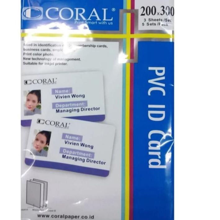 

ヤマ Bahan Id Card PVC Coral Baru