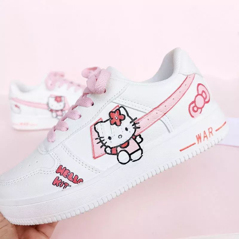 DS Kids - Sepatu Sneakers Anak Perempuan Lucu Hello Kitty B-07