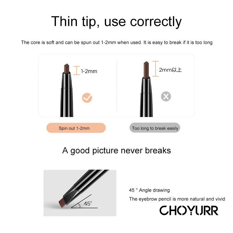 【COD】Eyebrow Pencil Rotating  Eyebrow Pencil Pensil Alis Tahan Air Non Smudge-CH