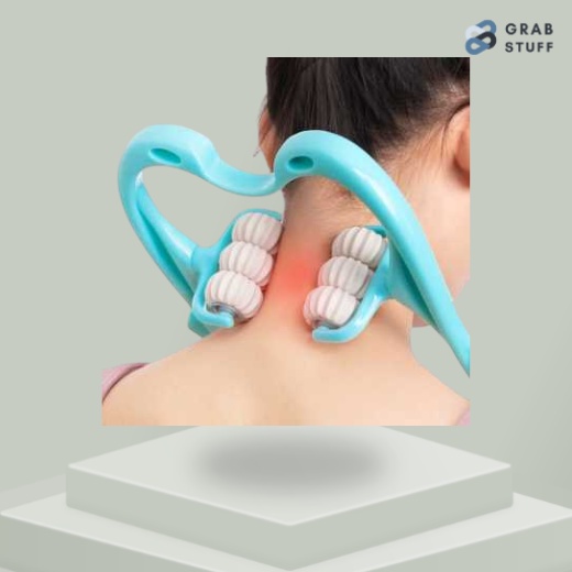 Pemijat Leher Pundak &amp; Punggung Manual / Bola Duri Alat Pijat Leher Pundak Punggung Lengan Kaki Paha Betias Lembut / Alat Pijat Leher Manual Relaxing Neck Massager Therapy / Alat Pijat Tongkat Pijat Massage Ball Roller Rileks Nyaman Leher Terapi Kesehatan