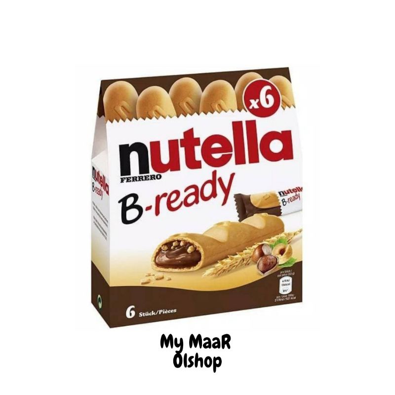 

Nutella B Ready Cokelat 132gr Box isi 6pcs