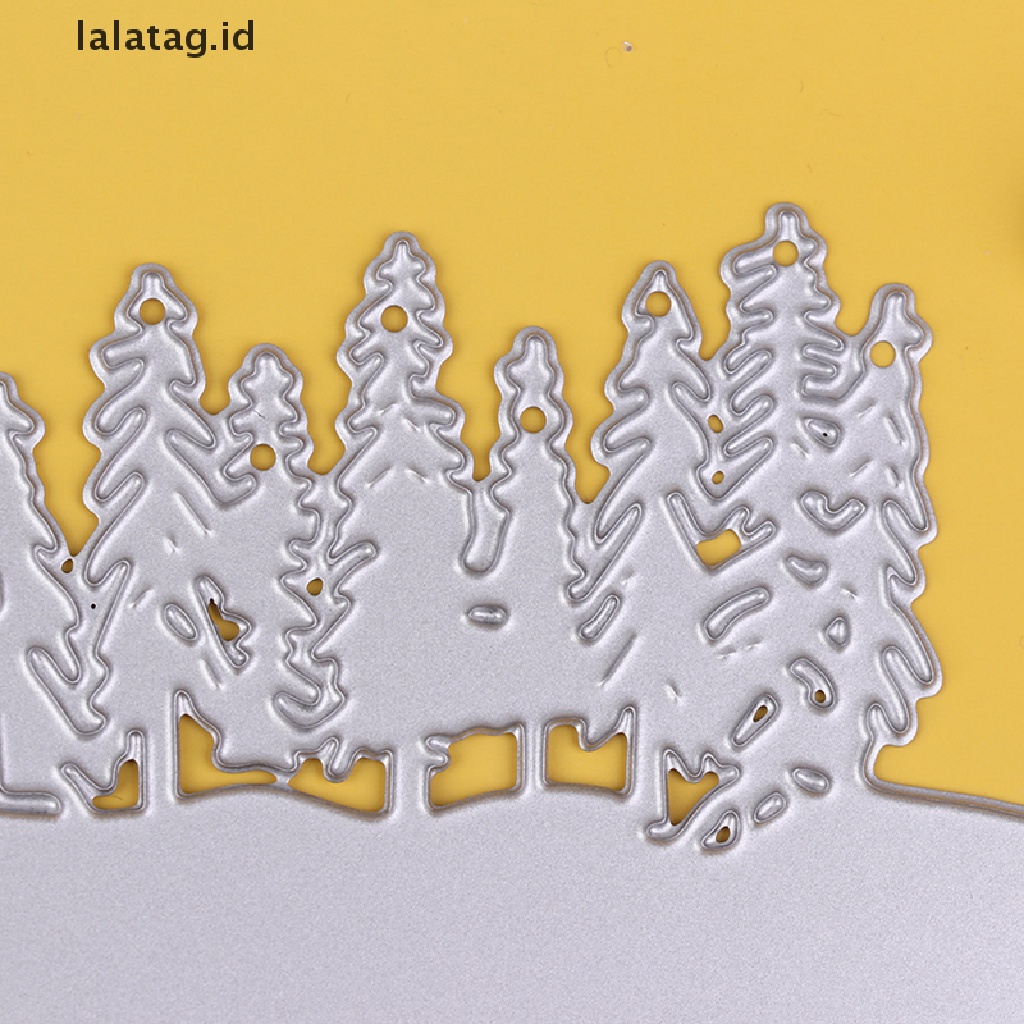 [lalatag] Pohon Natal Metal Cutg Dies Cut Die Mold Scrapbook Craft Cetakan Stensil [ID]