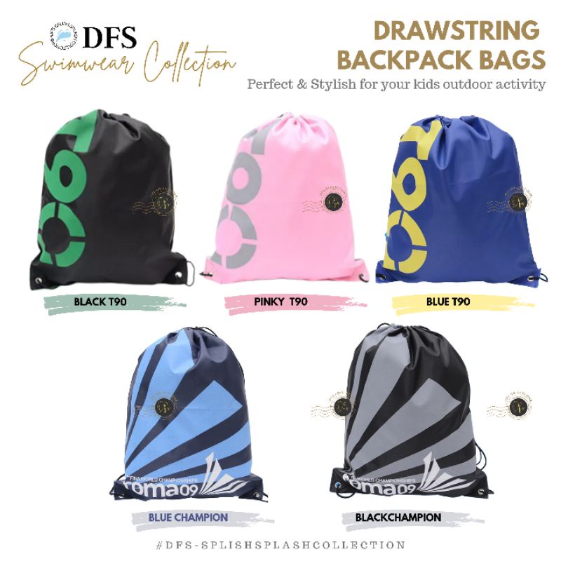 KIDS DRAWSTRING BAGPACK - Tas Serut Anak / Tas Renang Anak