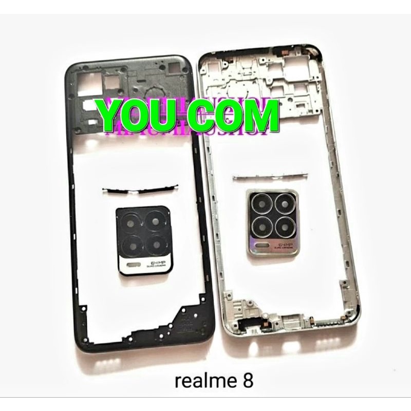 BAZEL REALME 8 RMX3085 Tulang tengah Midle plate Penutup Mesin Bazel lcd