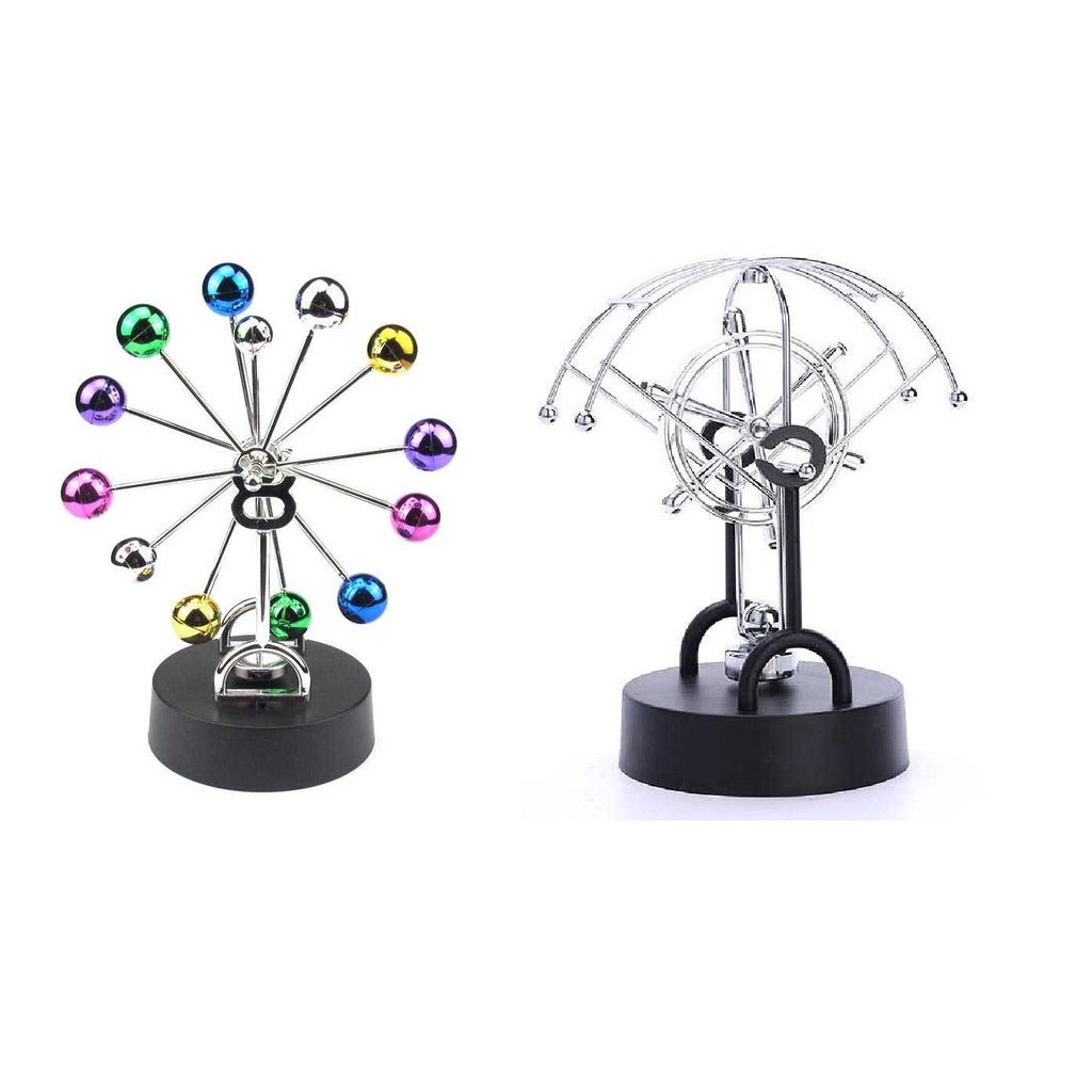 Pendulum Newton Pajangan Hiasan Meja Model Ferris Wheel Bergerak Terus 24 jam