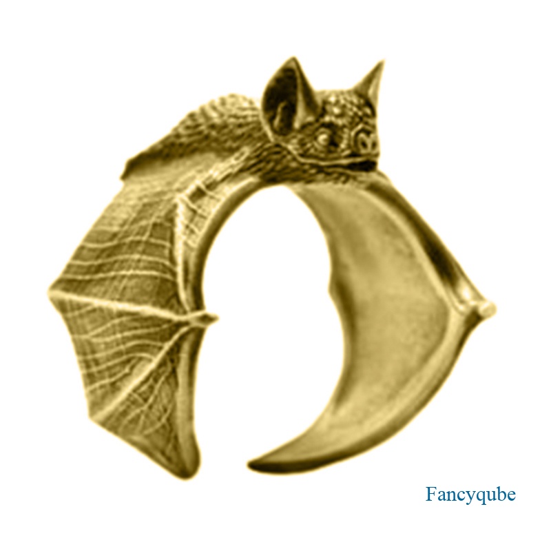 Vintage Bat Rings Fashion Retro Style Adjustable Bat Rings Untuk Wanita Pria Bat Jewellery