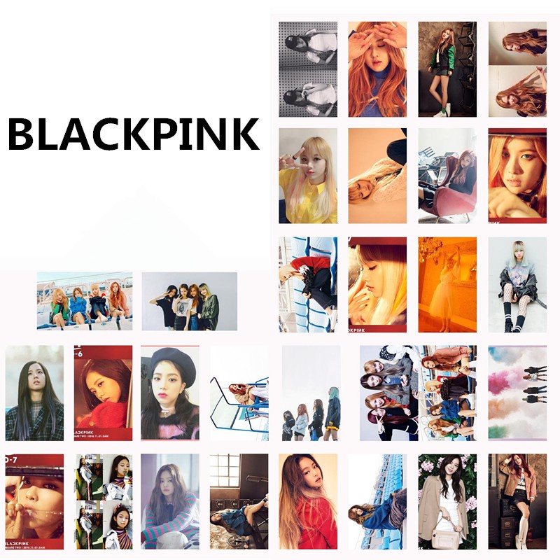 30Pcs/Set Kpop black pink Lomo Card Photo Card STAY Whistle Albums Jisoo Jennie Rose Lisa Blink BP