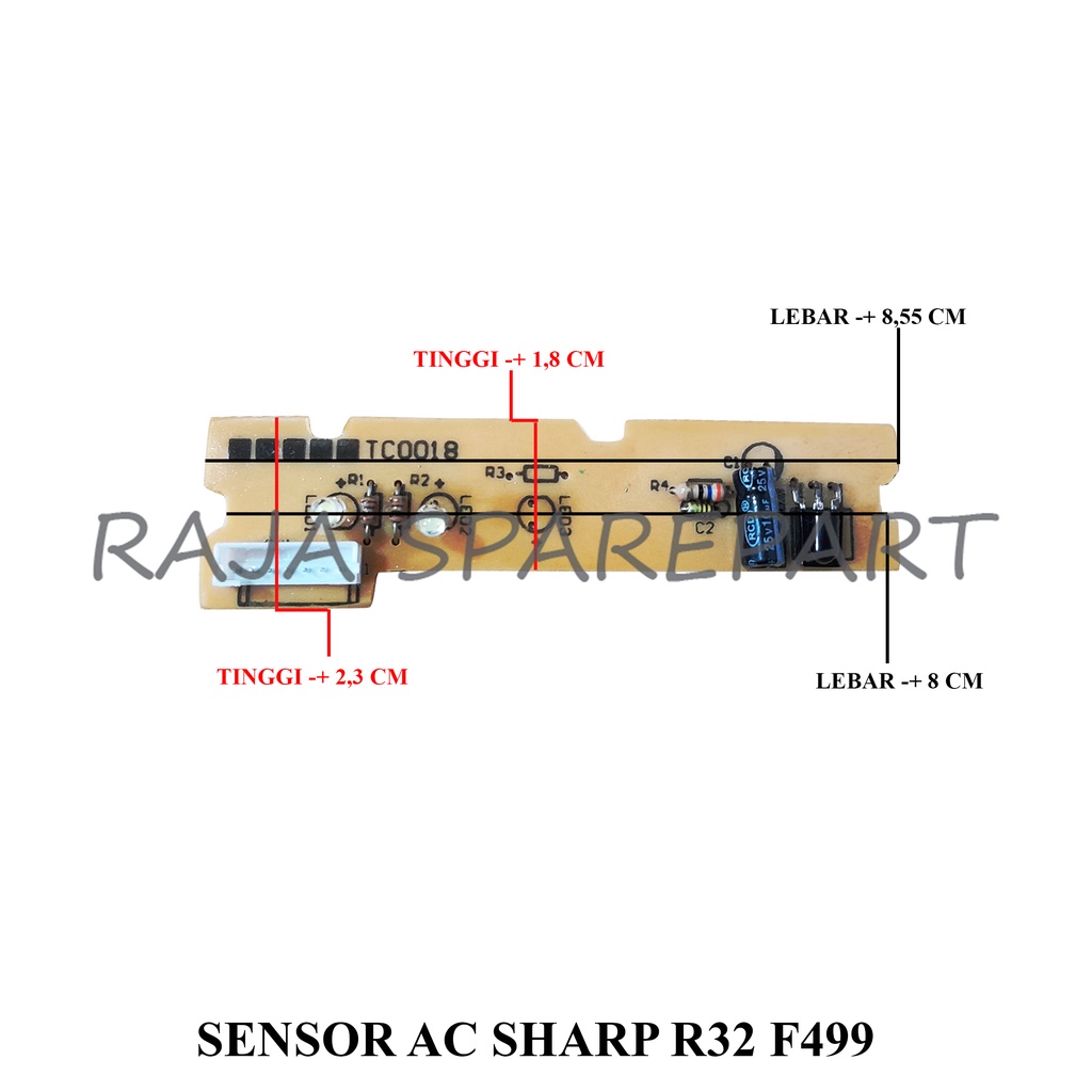 DISPLAY SENSOR/MODUL DISPLAY/SENSOR AC SHARP R32 F499