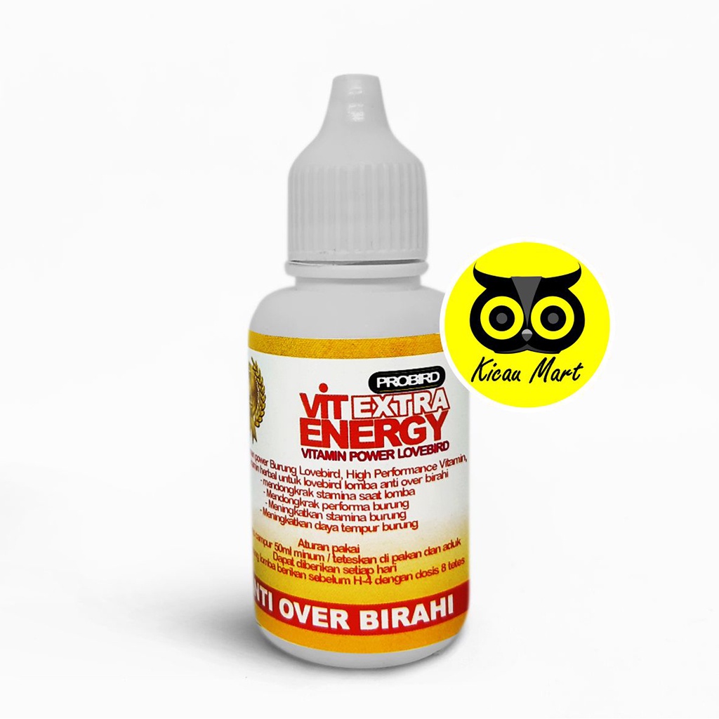 VITAMIN OBAT VIT EXTRA ENERGY LOVEBIRD PROBIRD PENAMBAH POWER GACOR BUNYI ANTI OVER BIRAHI VEELBSR