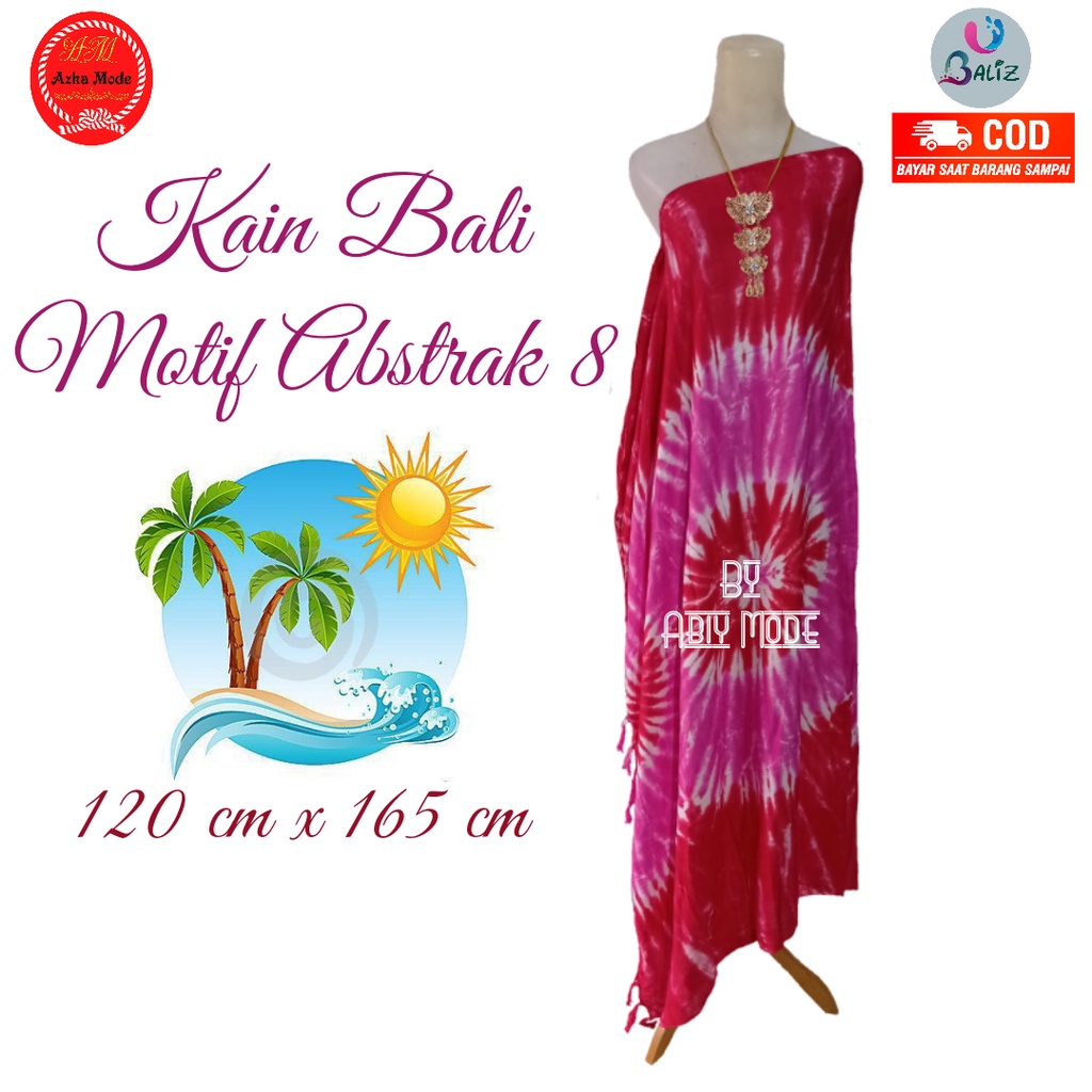 Kain Pantai Kain Bali Pantai - Kain Bali Motif New Abstrak 8 Standar - Sarung Pantai SEMBILAN MODE - Sarung Bali - Kain Pantai - Kain Katun Jepang - Kain Untuk Hiasan Dinding - Kain Untuk Plafon Mobil Truk Dan Mobil 3/4 Lainnya