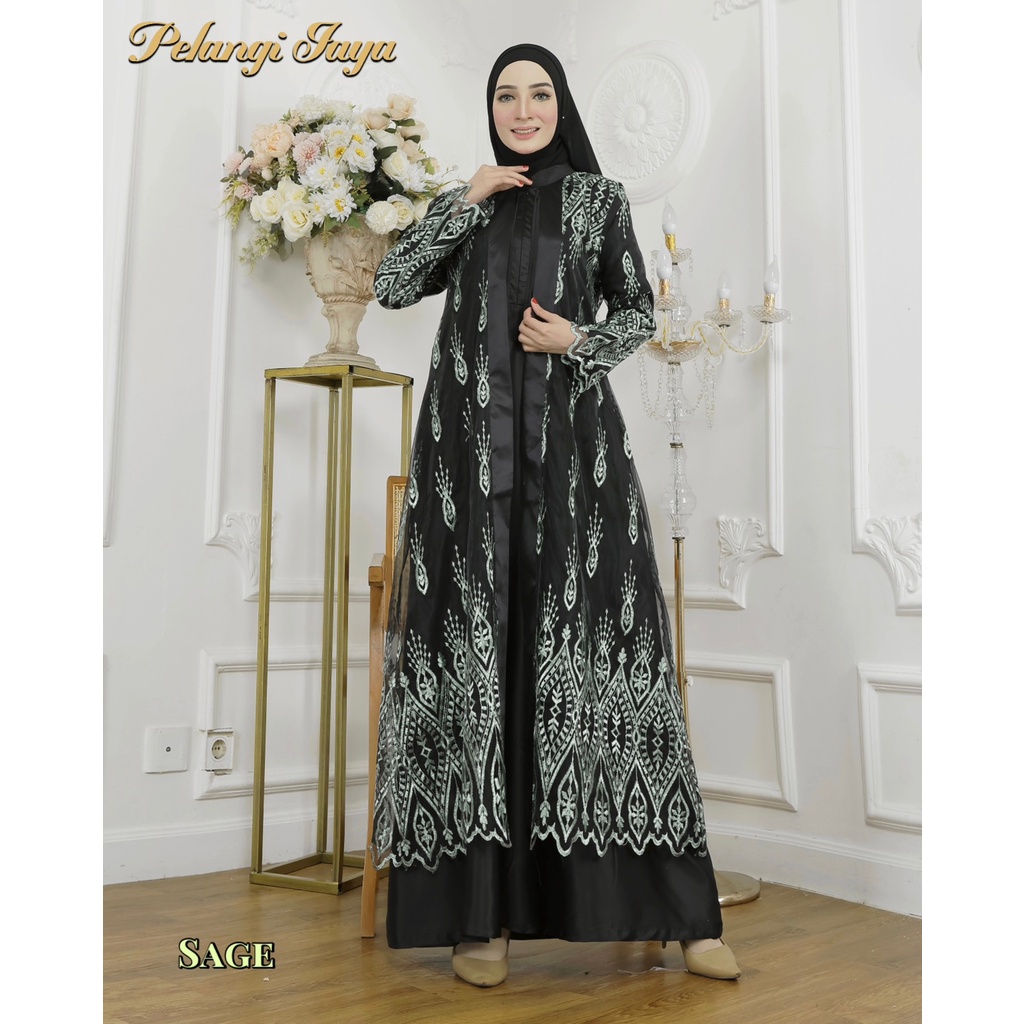 lubuk.astore//Gamis mulya dress//MODEL BAJU GAMIS BRUKAT KONDANGAN TERBARU TERLARIS TAMPAK MEWAH ELE